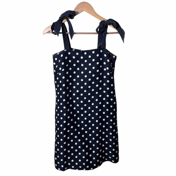 J. Crew Tie Strap Dress in Polka Dot Size 0 - Picture 8 of 15